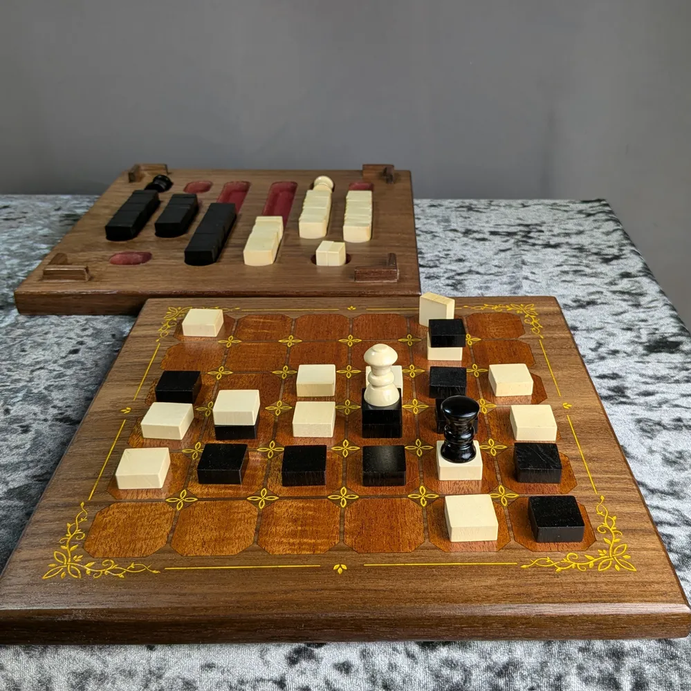 Exotic wood boxed Tak set, photo 1 of 14